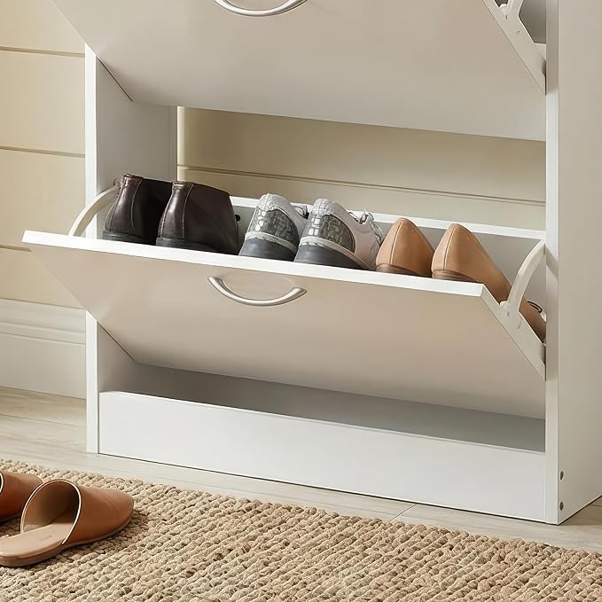 HOPUBUY Shoe Cabinet for Entryway, Narrow Shoe Storage - Image 8