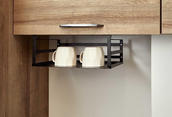 Nxconsu 2Pack Under Shelf Storage Basket Organizer Hanging Holder - Image 6