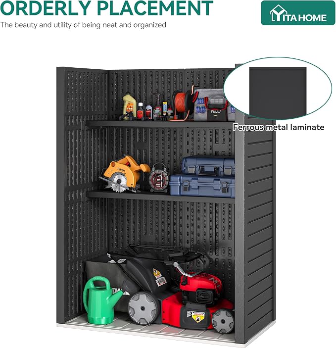 YITAHOME Metal Storage Shed Shelves - Image 3