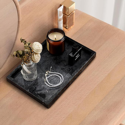 Real Natural Marble Tray for Bathroom, Kitchen and Desktop, Rectangle Genuine - Image 7