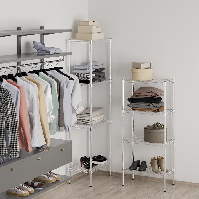 14" Deep x 24" Wide x 54" Height Wire Shelving Kit | 4-Tier | NSF Commercial - Image 7