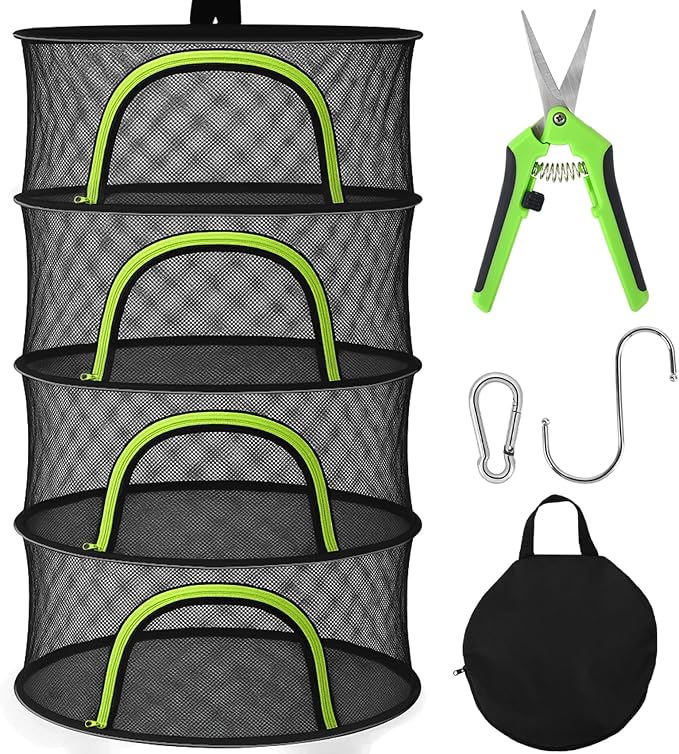 Herb Drying Rack Hanging Mesh 4 Layer 18" by Unknown