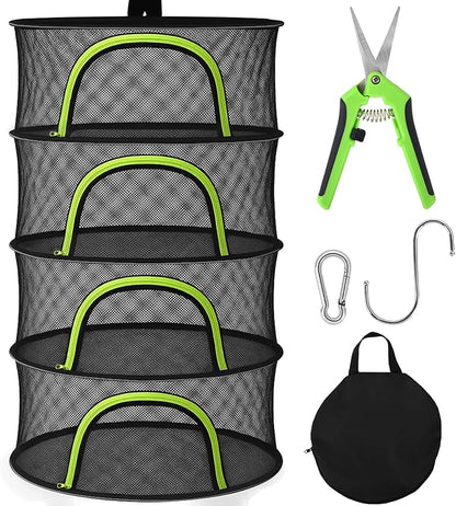 Herb Drying Rack Hanging Mesh 4 Layer 18" by Unknown