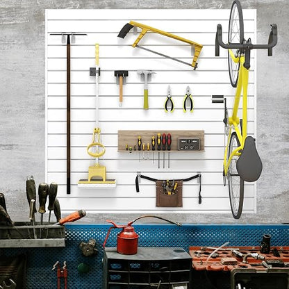 Slatwall Panel 4 FT x 4 FT, Interlocking Slat Wall Paneling, Wall Mounted PVC - Image 8