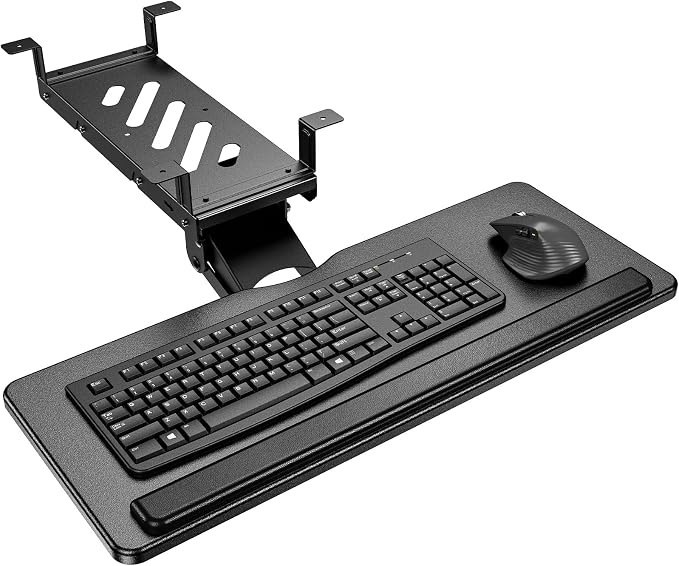 HUANUO Keyboard Tray Under Desk, Adjustable Ergonomic Keyboard & Mouse Tray by HUANUO