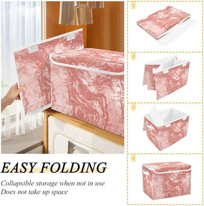 Storage Bins with Lids Storage Containers Storage Box with Handles Storage - Image 4