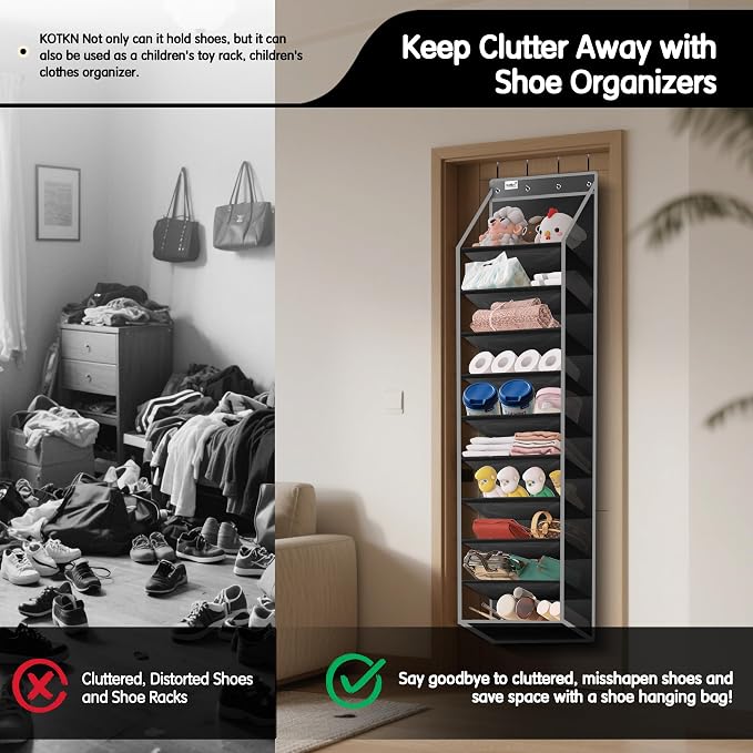 10 Tier Over The Door Organizer - Image 6
