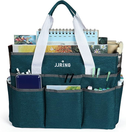 JJRING Craft Organizer Tote Bag, Large Art Storage Caddy - Image 3