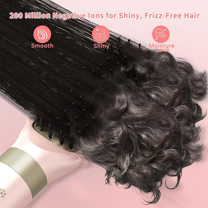 Hair Dryer Brush 8-in-1 Dual Voltage Hot Air Styler – Fast-Drying 110, 000 RPM - Image 5