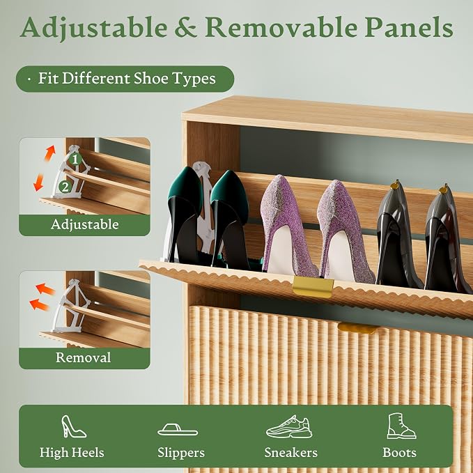 Xixini Shoe Storage Cabinet for Entryway - Image 3