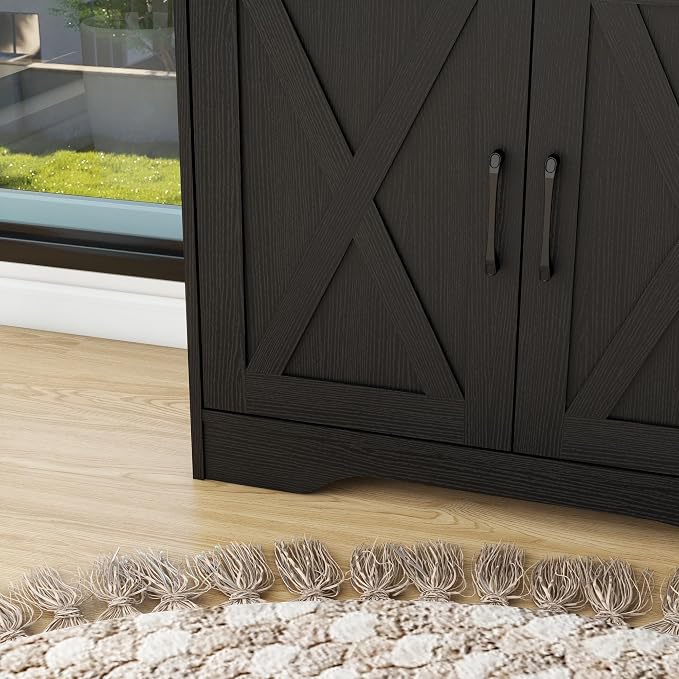 Panana Sideboard 2 Drawers 2 Doors Entryway Storage Cabinet Living Room - Image 7
