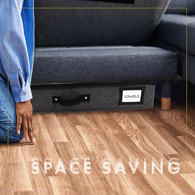 HOMELUX THEORY 2pc Under Bed Storage Containers, Bedroom Under the Bed Drawer - Image 8