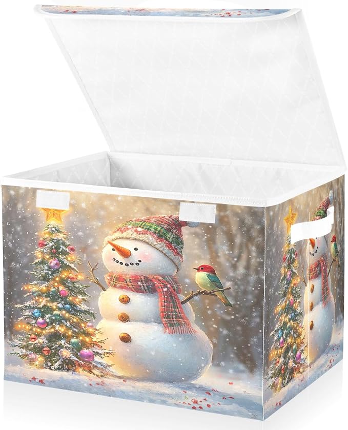 Whimsical Snowman Storage Bins - Image 2