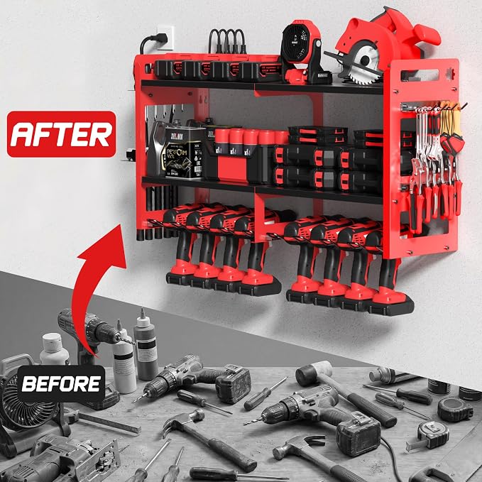 TOPRINCE Large Power Tool Organizer Wall Mount - Image 7