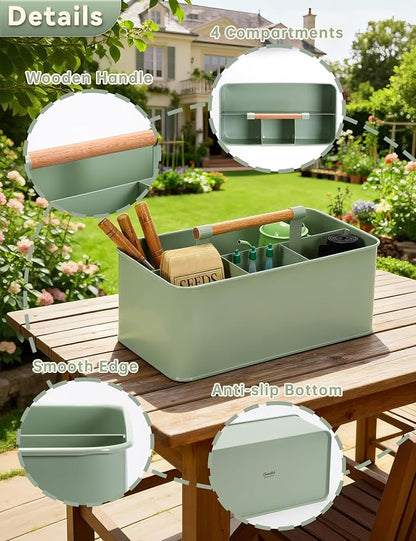 Gardening Tool Caddy, Garden Tool Basket - Image 4