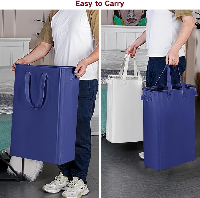 efluky Slim Laundry Basket, Narrow Laundry Hamper - Image 4
