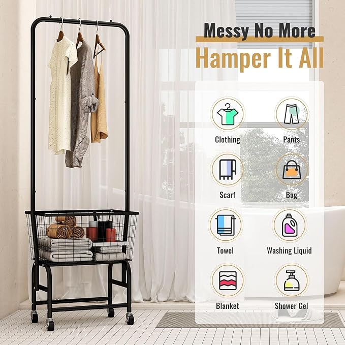 ALIMORDEN Rolling Laundry Cart - Image 8