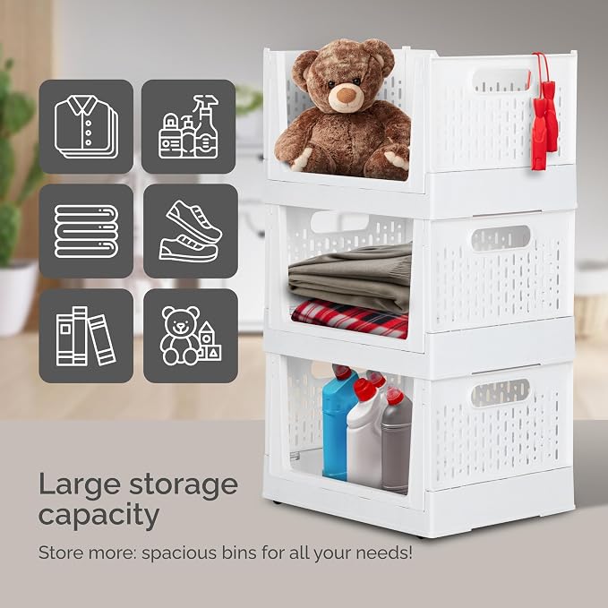 TidyFriend Stackable Storage Bins - Image 7