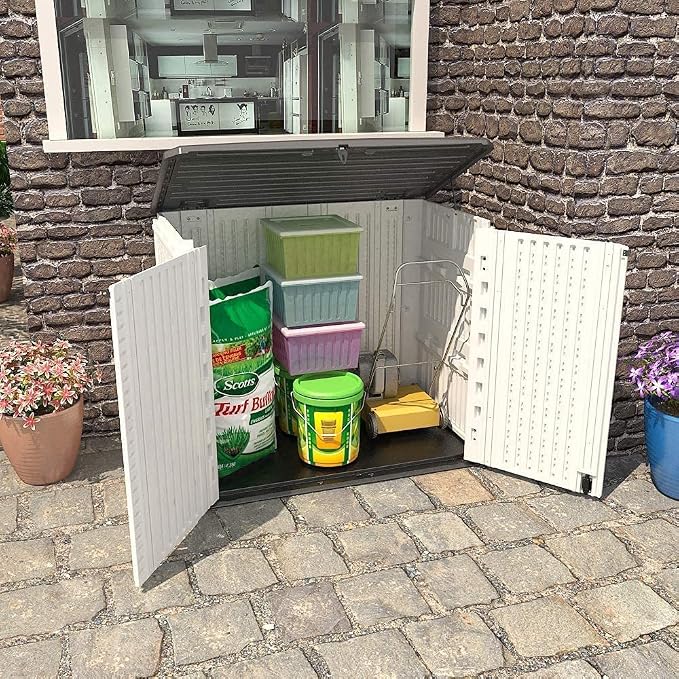 Horizontal Outdoor Garden Storage Shed - Image 4