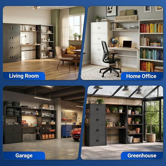 FLEXIMOUNTS 117" W Modular Garage Storage Cabinet - Image 8