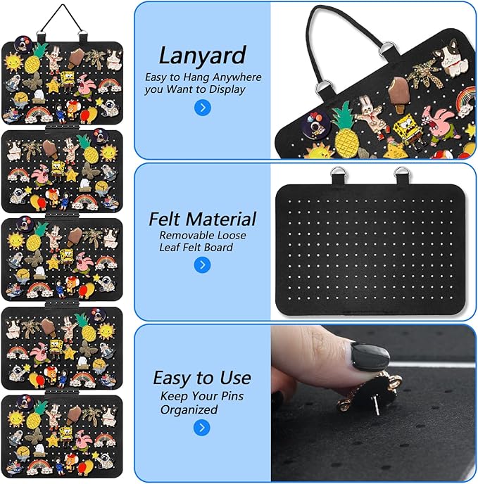 Hanging Enamel Lapel Pin Organizer - Image 4