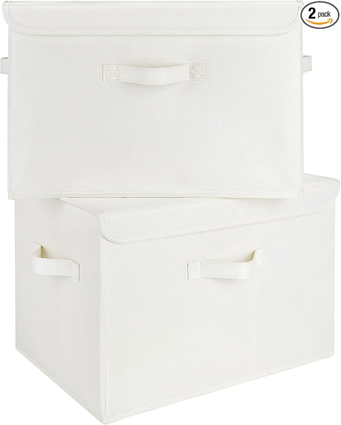 GRANNY SAYS Storage Boxes with Lids, Large Storage Bins with Lids, Decorative by GRANNYSAYS