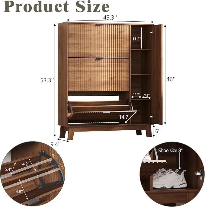 Shoe Cabinet Storage for Entryway - Image 2