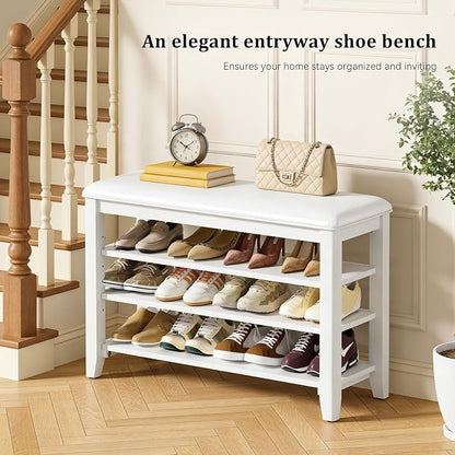 Taitiy Entryway Shoe Storage Bench, Shoe Organizer Bench - Image 7