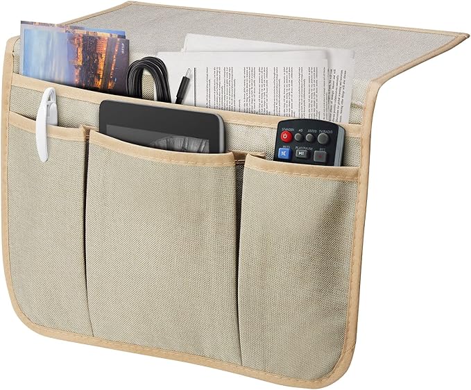 Bedside Caddy Bedside Storage Organizer Magazine Phone Tablet iPad Remote Holder by SYSOV