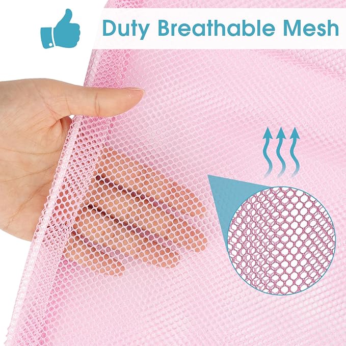 2 Pack Mesh Laundry Bags, 23 x 34 Inches Heavy Duty Mesh Laundry Bag, Large - Image 2