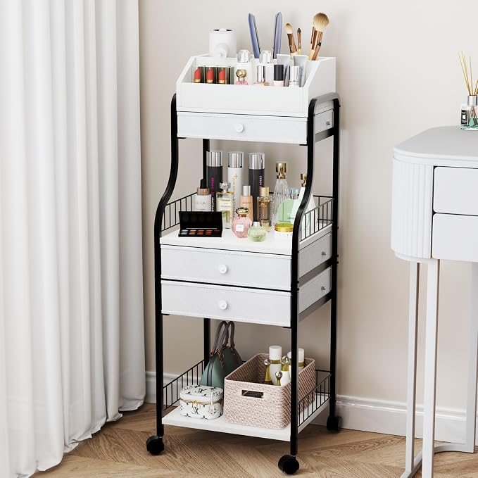 HapiRm Floor Makeup Organizer Storage by HapiRm