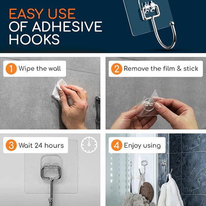 GLUIT Adhesive Large Wall Hooks - Image 7