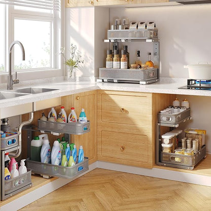 2 Pack 17.3IN-Depth Under Sink Organizer - Image 7