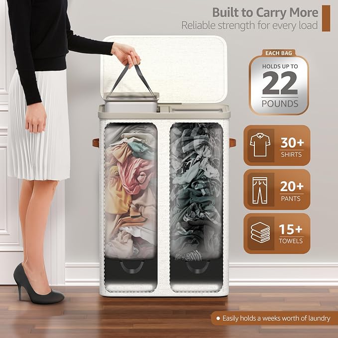 Sorbus Laundry Hamper with Lid - Image 4