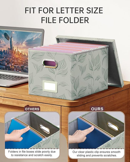 2 Pack File Storage Organizer, Document Organizer, Portable File Box - Image 3