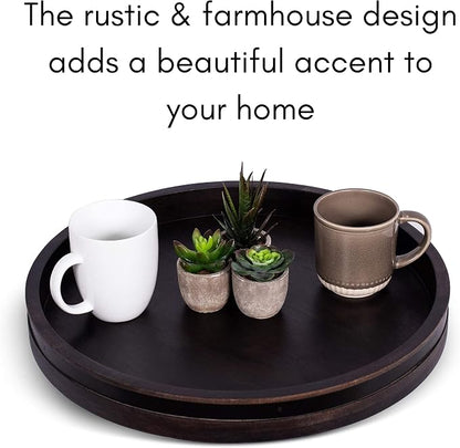 BIRDROCK HOME Wooden Lazy Susan Turntable - Image 3