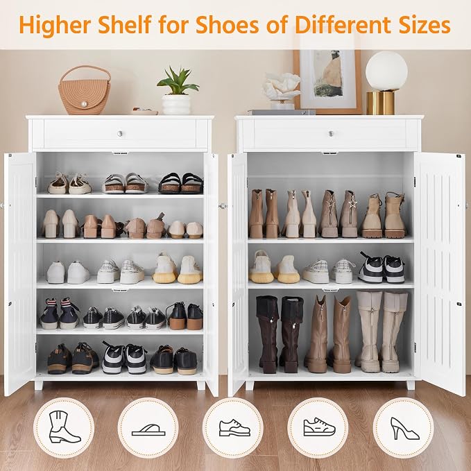 Yaheetech Shoe Cabinet, 5-Tier Shoe Rack Organizer - Image 4