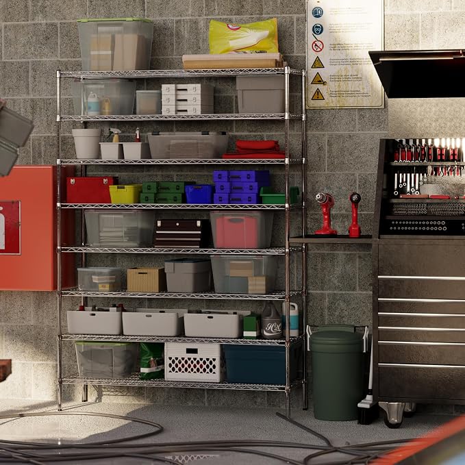 18" Deep x 60" Wide x 86" Height Wire Shelving Kit | 8-Tier | NSF Commercial - Image 7