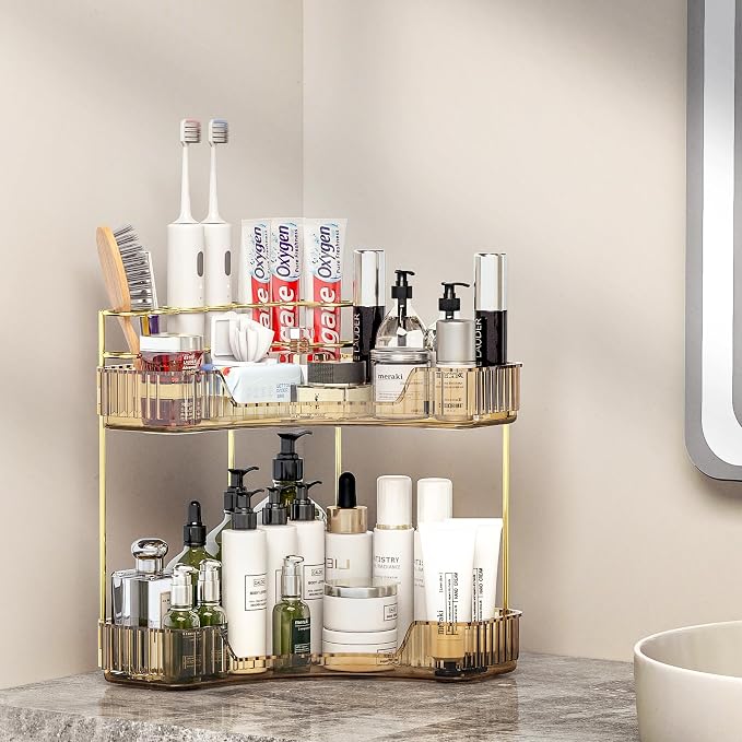 Corner Bathroom Counter Organizer by Pougny