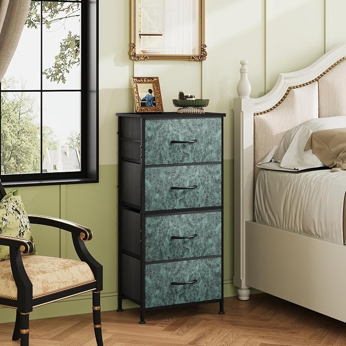 WLIVE Dresser with 4 Drawers, Storage Tower, Organizer Unit, Fabric Dresser - Image 2