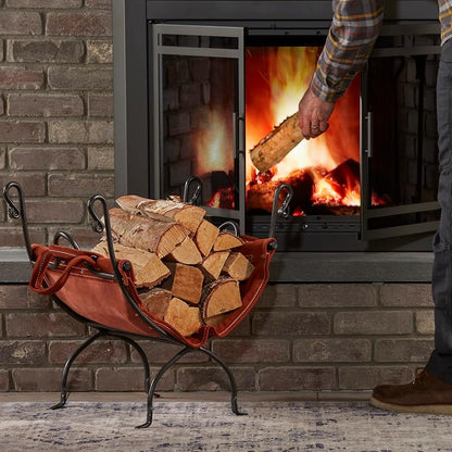UniFlame Olde World Iron Firewood Log Holder - Image 6