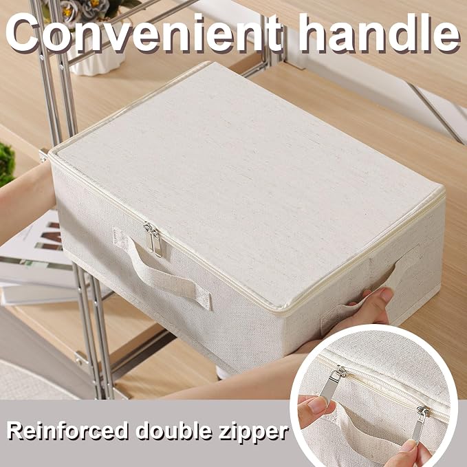 Underbed Storage Box with Lid, Foldable Clothes Organizers, Home Organising - Image 7