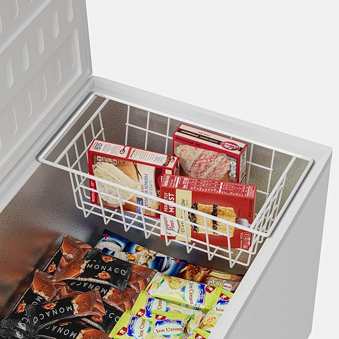 Chest Freezer Bins, Deep Chest Freezer Organizer Basket, Storage Rack Bins Wire - Image 2