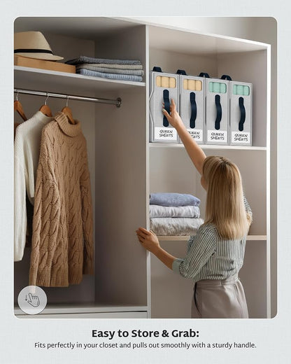 4 Pack Bed Sheet Organizers - Image 9