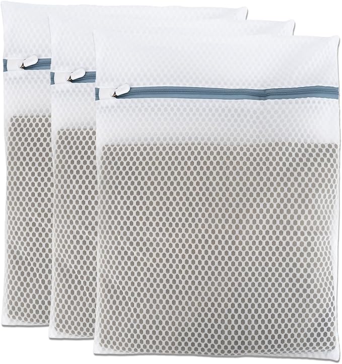 Lingerie Bags for Washing Delicates 3Pcs, Laundry Wash Bag, Honeycomb Mesh by Unknown