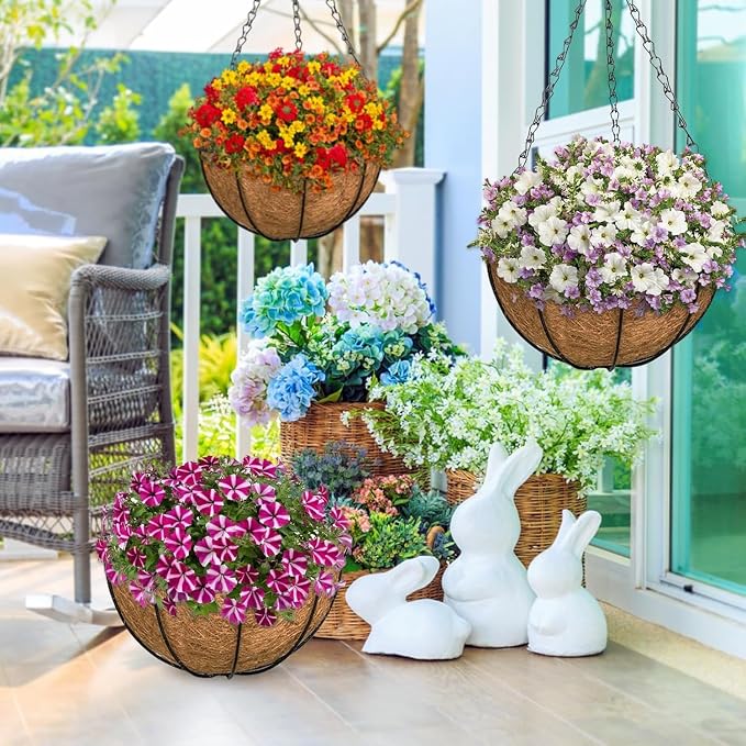2 Pack 20 Inch Large Hanging Baskets - Image 5