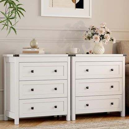 Dresser for Bedroom with 3 Drawers, Small Chests of Drawers, 27.55" Wide - Image 6