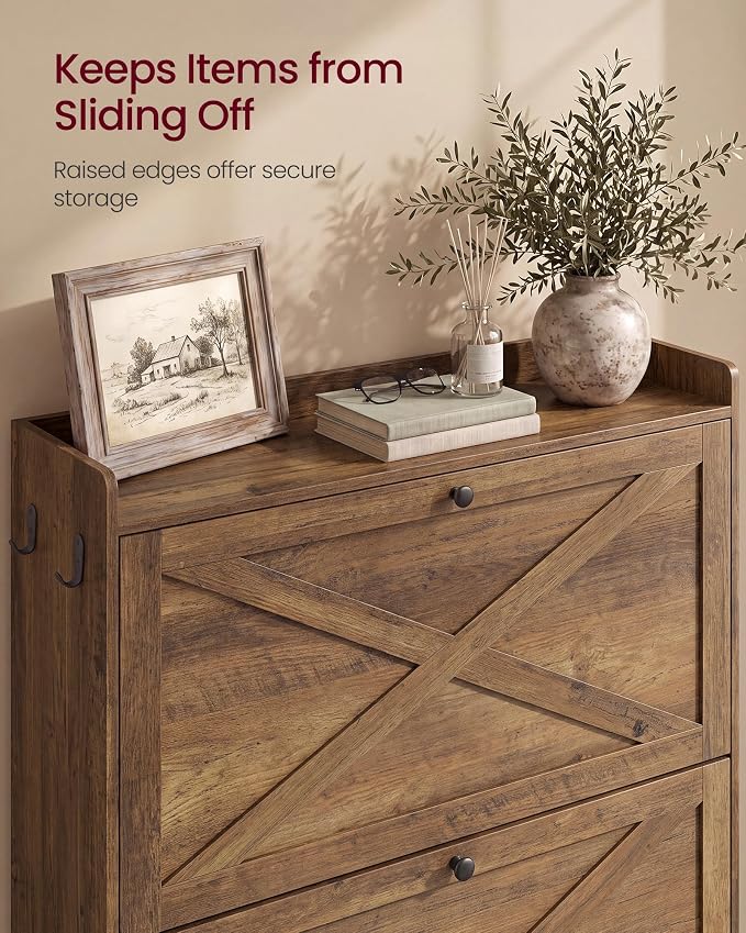 VASAGLE Shoe Storage Cabinet Organizer - Image 6