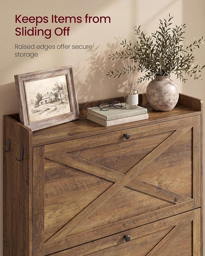 VASAGLE Shoe Storage Cabinet Organizer - Image 6