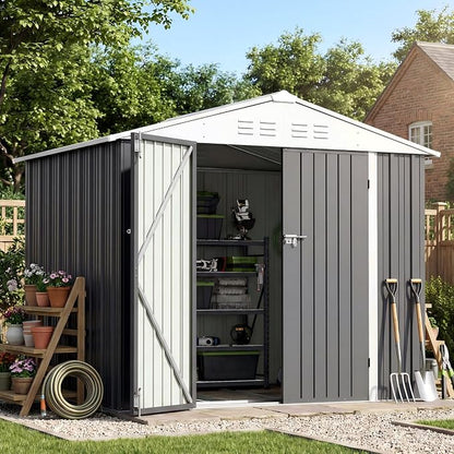 Patiowell 8x6 FT Outdoor Storage Shed by Patiowell